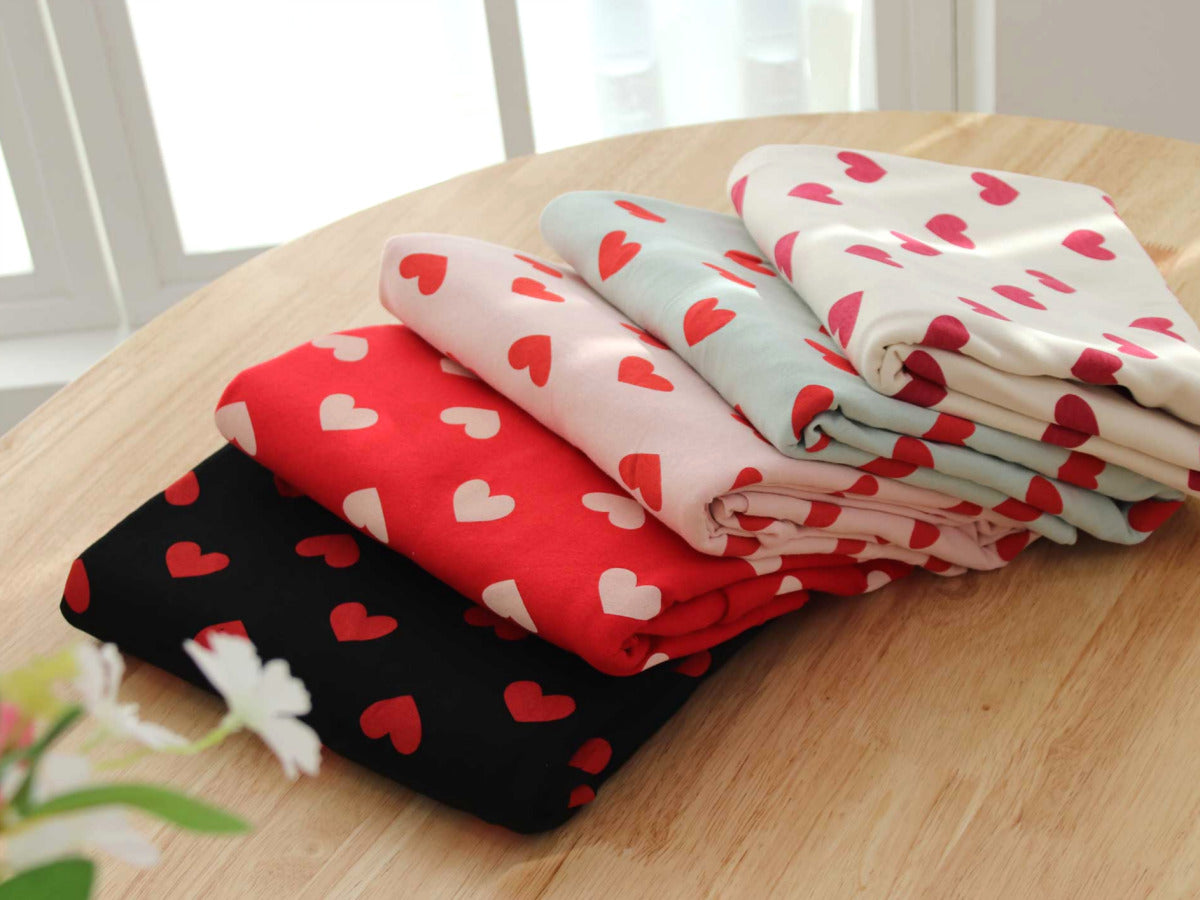 All-Season Cotton Spandex fabric [Heart Ring]